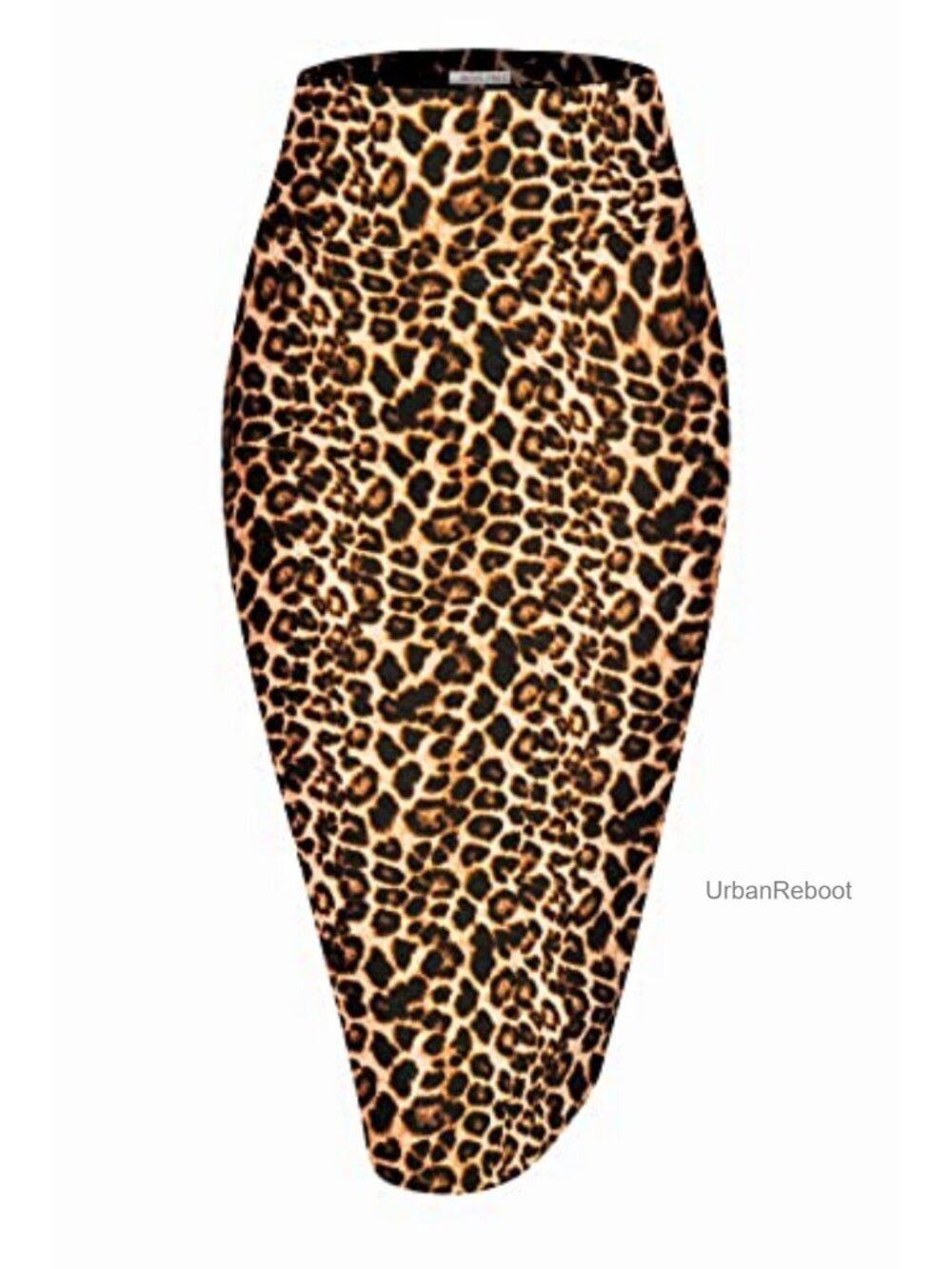 Women's Premium High Waist Nylon Ponte Stretch Pencil Skirt